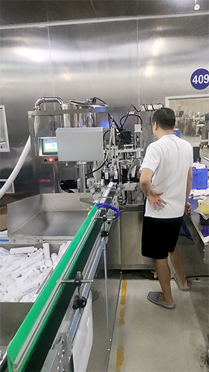 Irregular Bottle Filling and Capping Machine Video